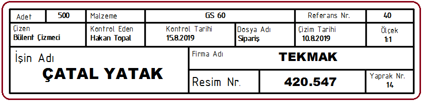 Tek Parca Yapim Resimleri Yapim Ve Montaj Resimleri Teknik Resim Drawturk